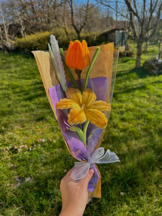 Éclat d’Été – Jaune Pailleté & Orange