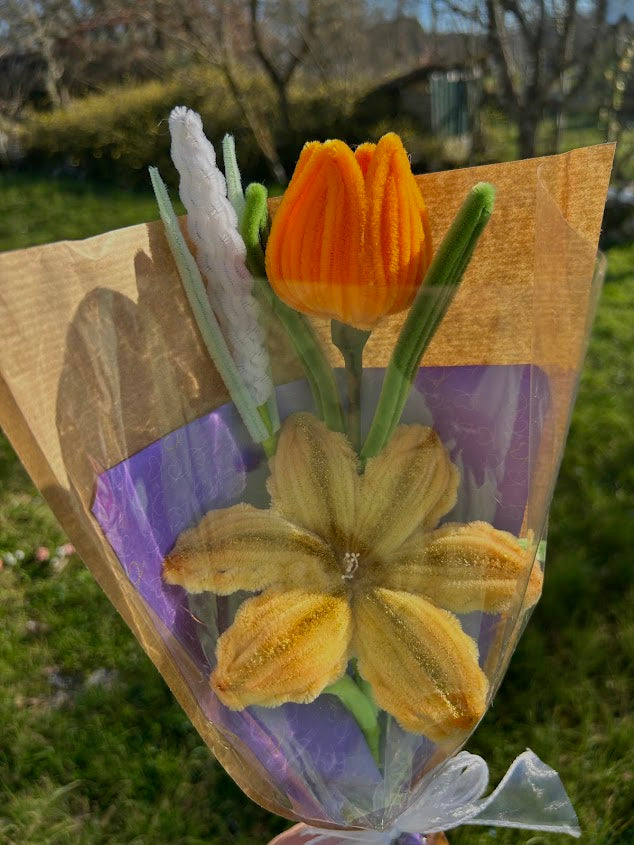 Éclat d’Été – Jaune Pailleté & Orange