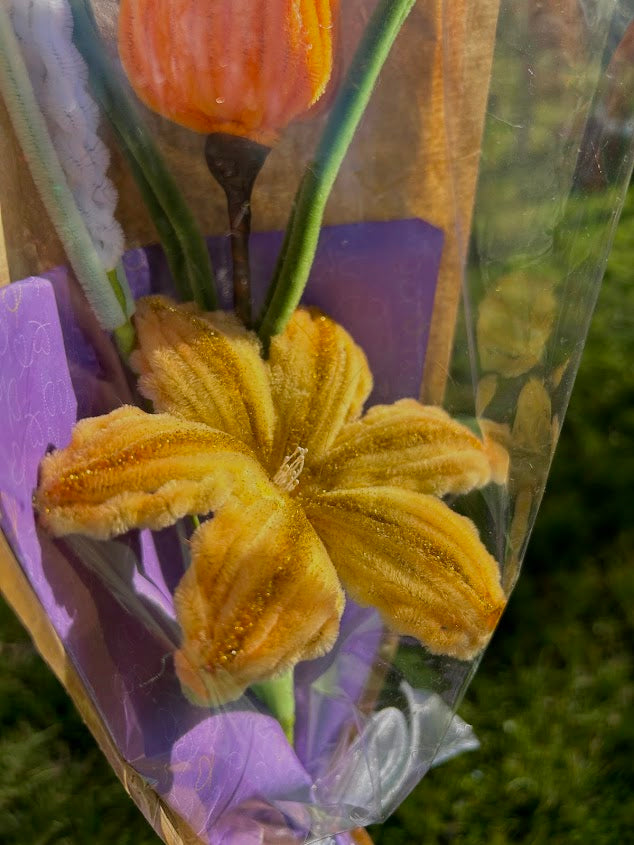 Éclat d’Été – Jaune Pailleté & Orange