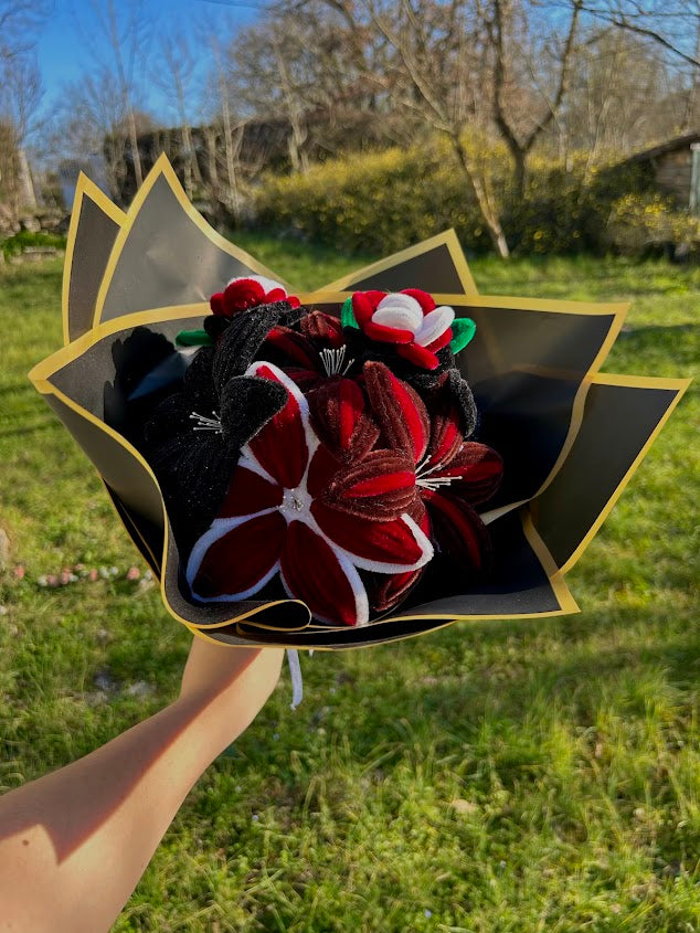 Bouquet Élégance Nocturne – Lys & Roses