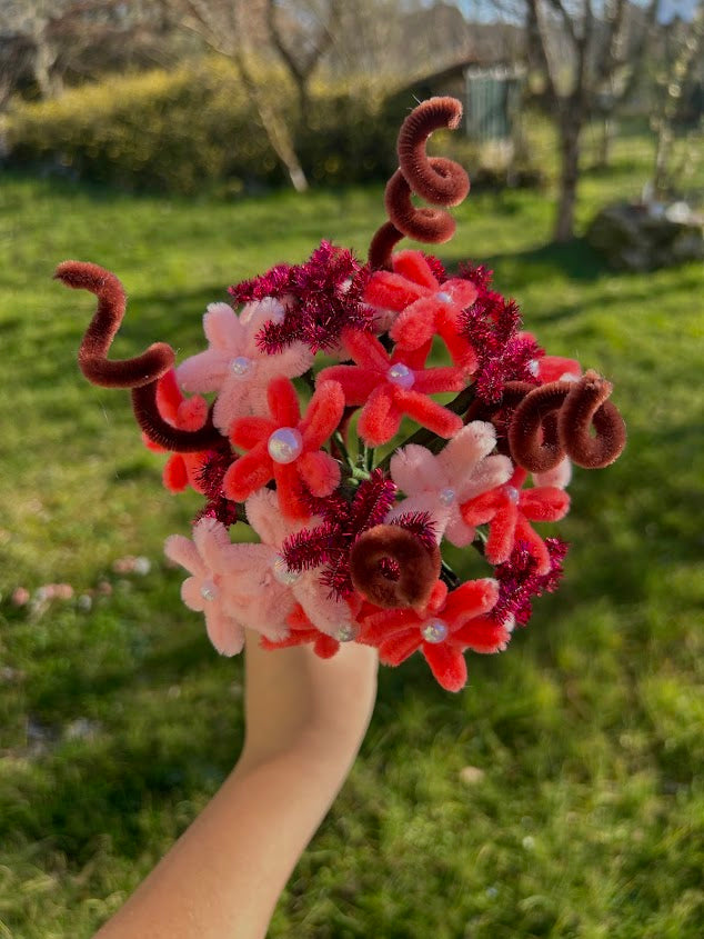 Petit Bouquet Douceur Rosée – Pâquerettes