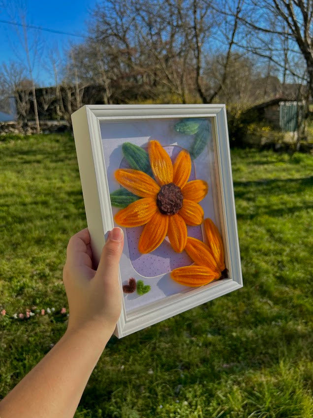 Cadre Lumineux – Tournesol Unique