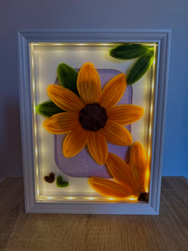 Cadre Lumineux – Tournesol Unique